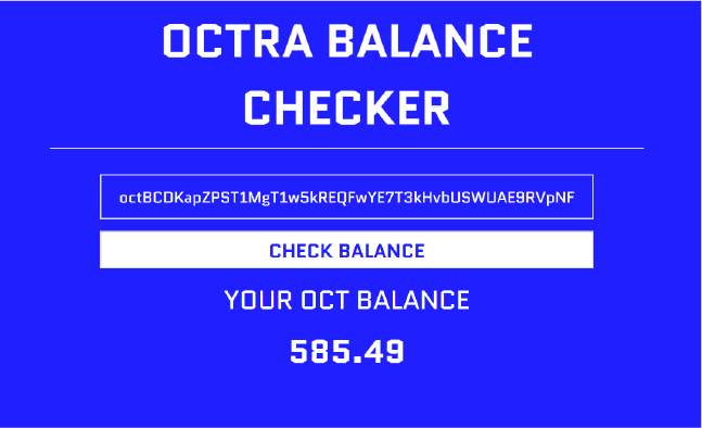 Octra Balance Checker